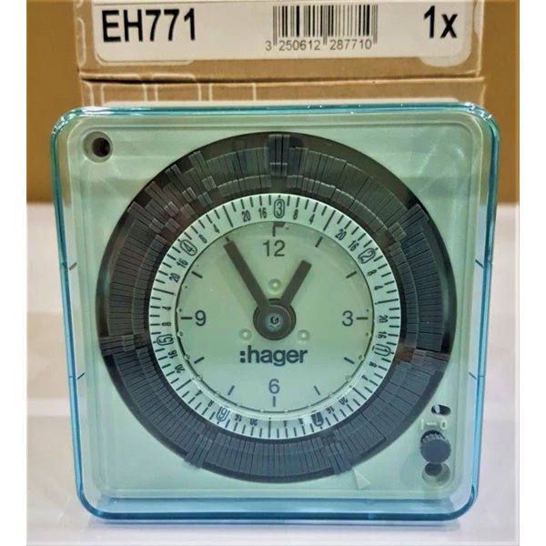 Timer Switch Analogue 72X72 weekly 230V with reserve EH771